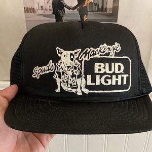 Vintage 1980s Spud Mackenzie Mesh Bud Light Snap back